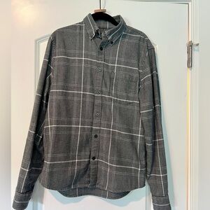 Express Grey / Gray Button Down Shirt, size extra small